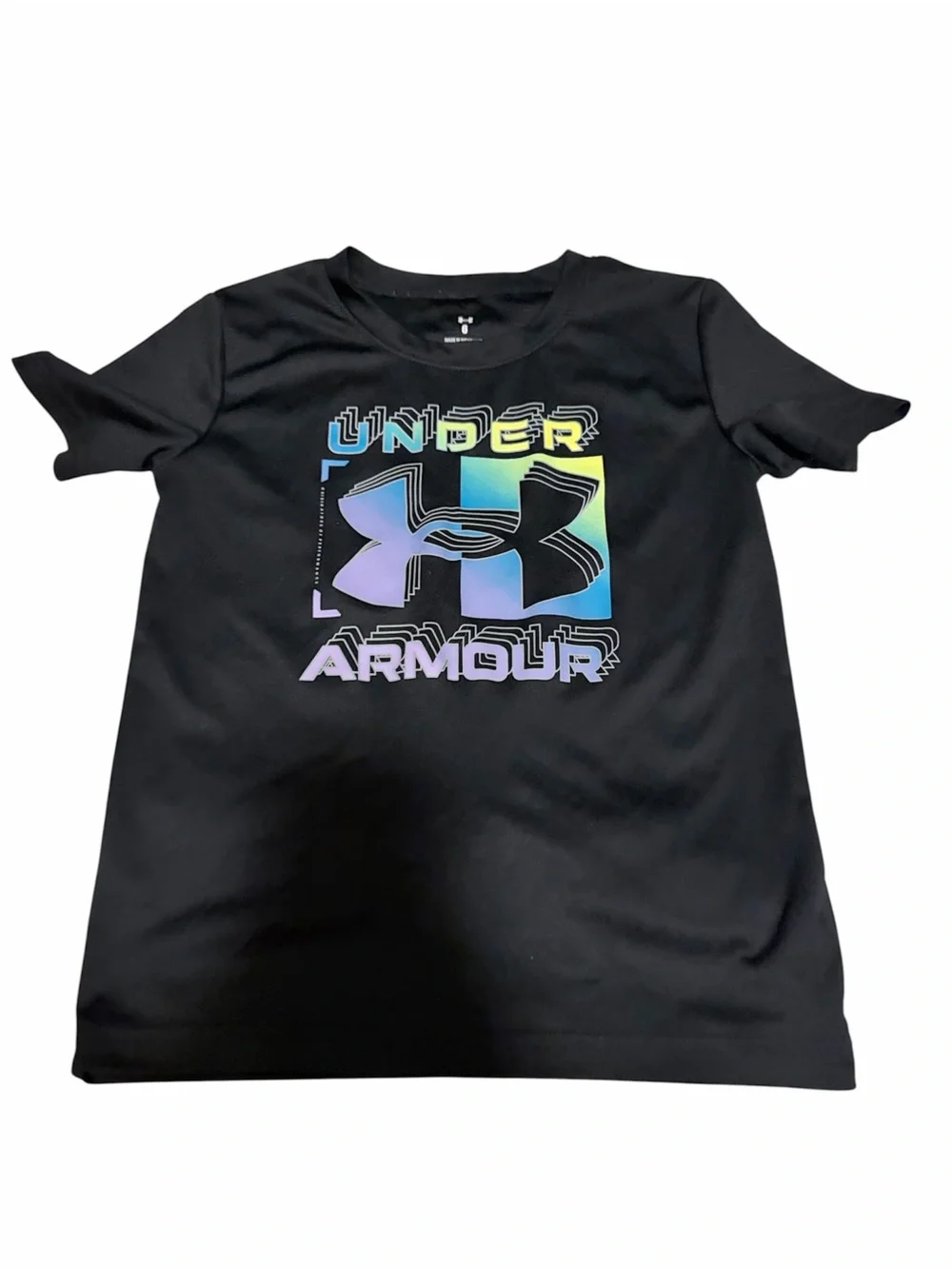 5/$30 🎈 Under Armour Kids Black Gradient Graphic Tee size 6